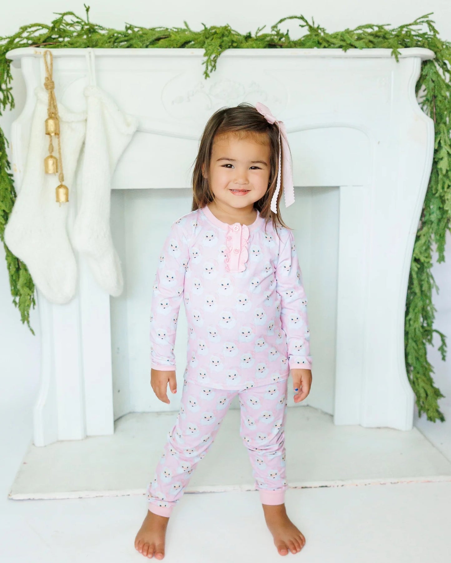 Girl's Jolly Santa Ruffle Set