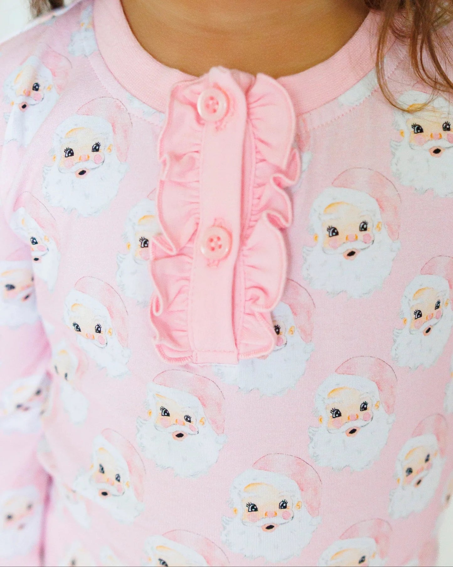 Girl's Jolly Santa Ruffle Set