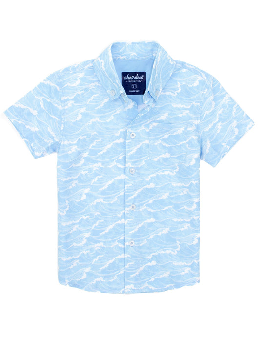 Properly Tied Boys Shordees Summer Shirt - White Cap