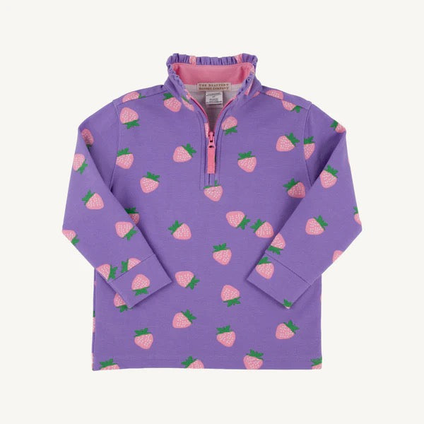 Sanibel Strawberry Canter Collar Half-zip