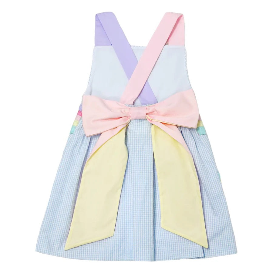 Rainbow Skye Light Blue Seersucker Dress