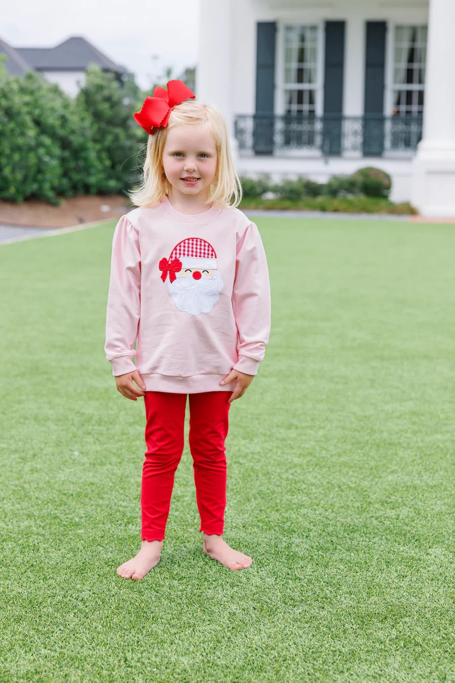 Light Pink Santa French Terry Pullover