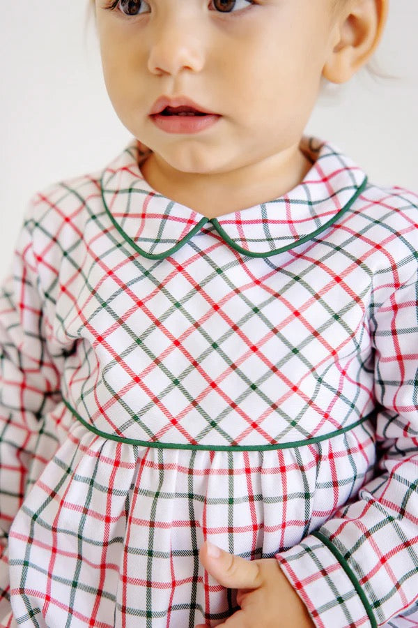 Old Town Tattersall/Grier Green Long Sleeve Bradford Bubble