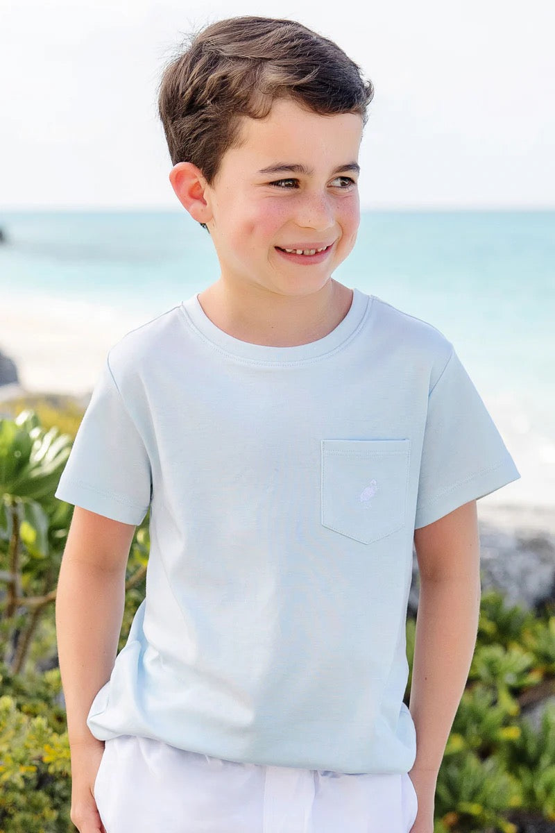 Buckhead Blue Carter Pocket Crewneck