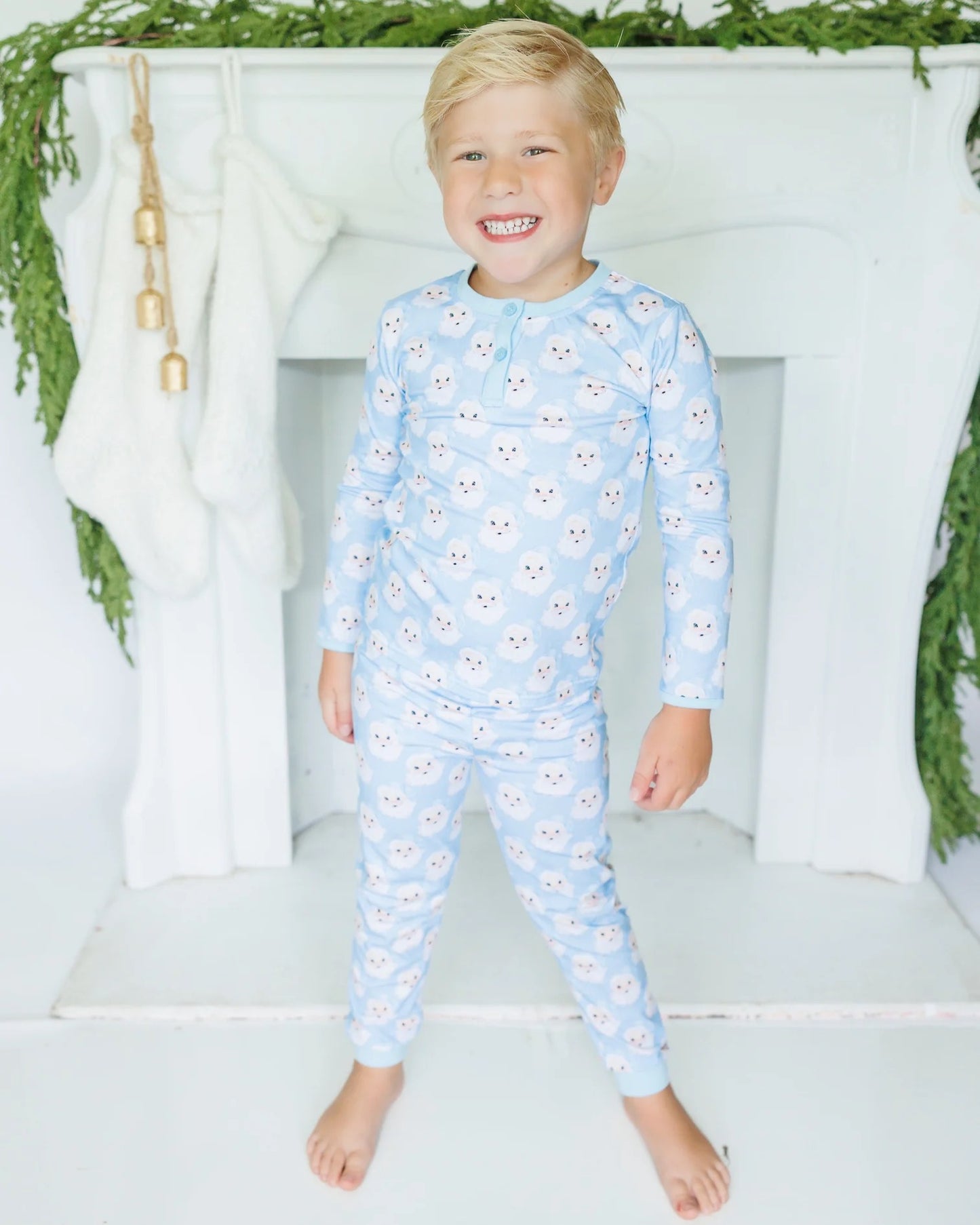 Boy's Jolly Santa Pants Set