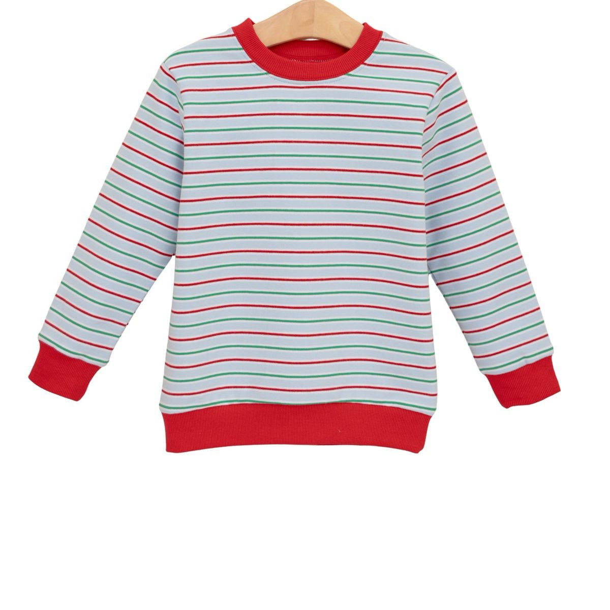 Blue Merry & Bright Stripe French Terry Pullover