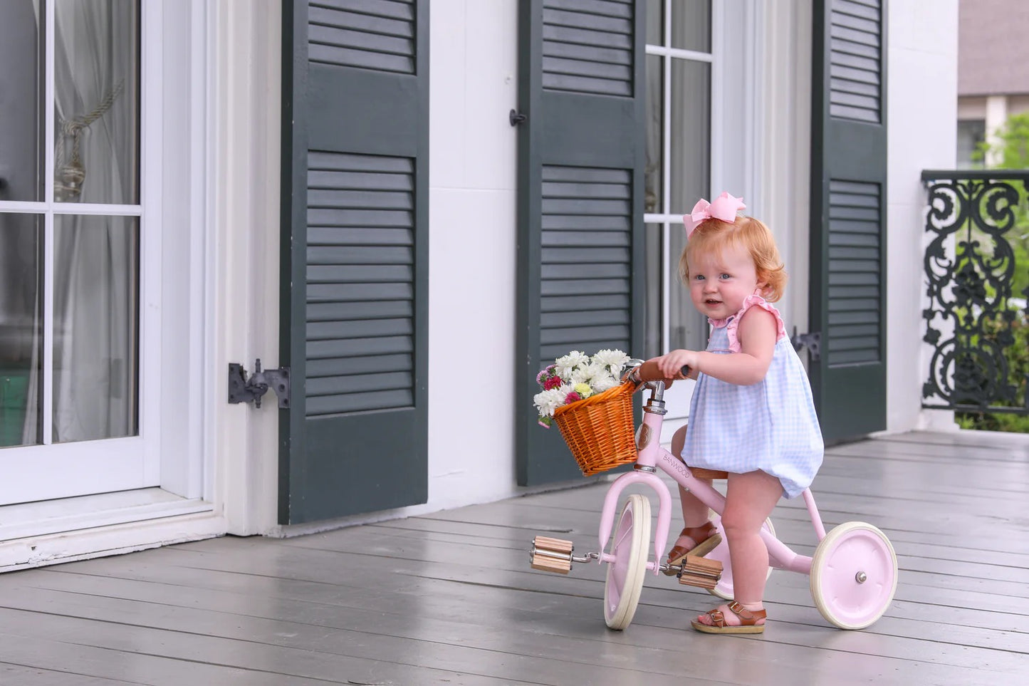 Meredith Bubble - Light Blue Gingham/Light Pink