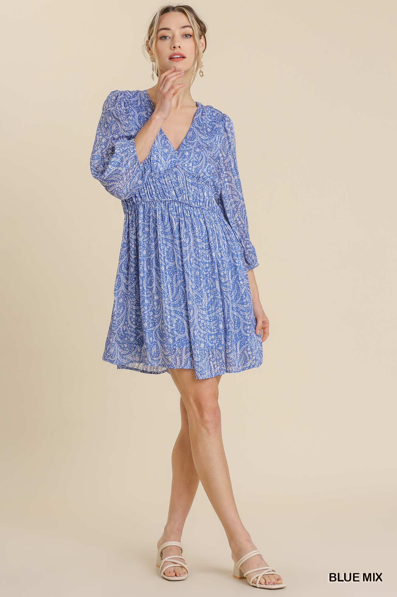 Fountain Of Blue Paisley Dress