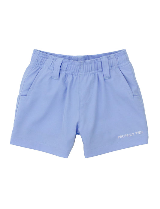 Properly Tied Boys Pintail Short - Sky Blue