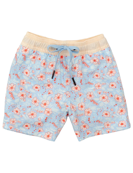 Properly Tied Riviera Swim Trunk- Island Bloom