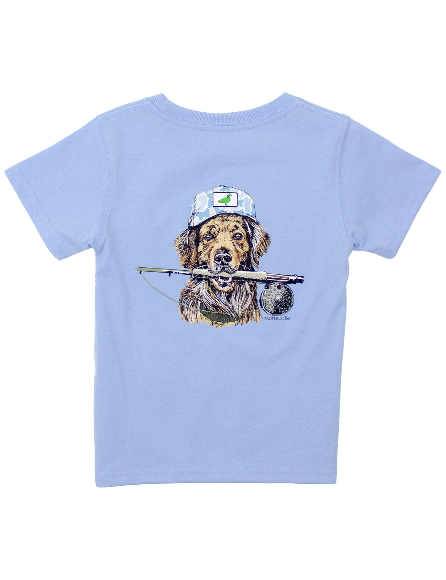 Properly Tied Boys Fishing Buddy Short Sleeve - Light Blue