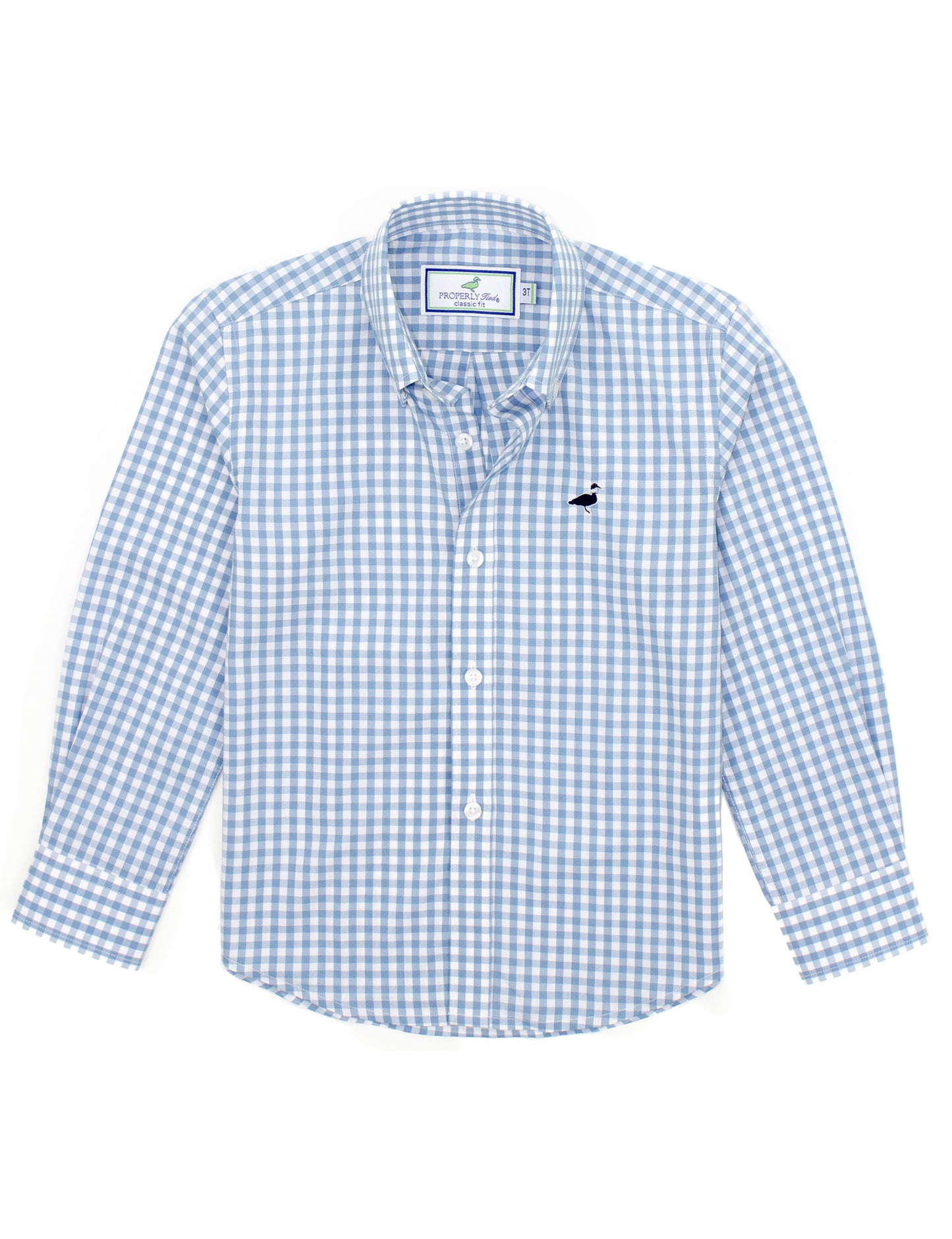 Cornflower Blue Button Up