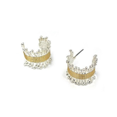 MB - Nyra Gold & Silver Mini Hoop Earrings