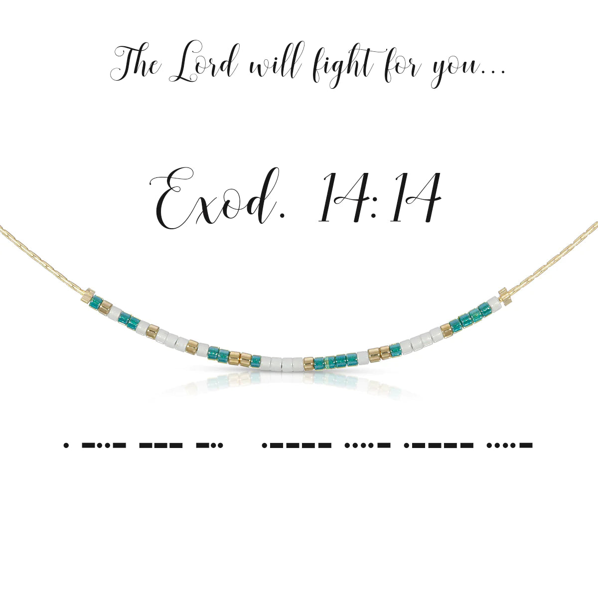 Exodus 4:14 Dot & Dash Necklace