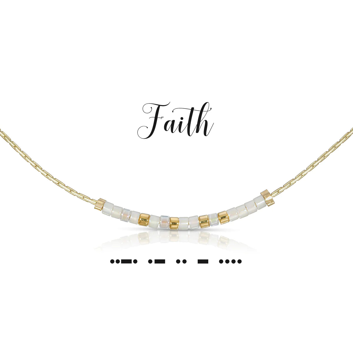 Faith Dot & Dash Necklace