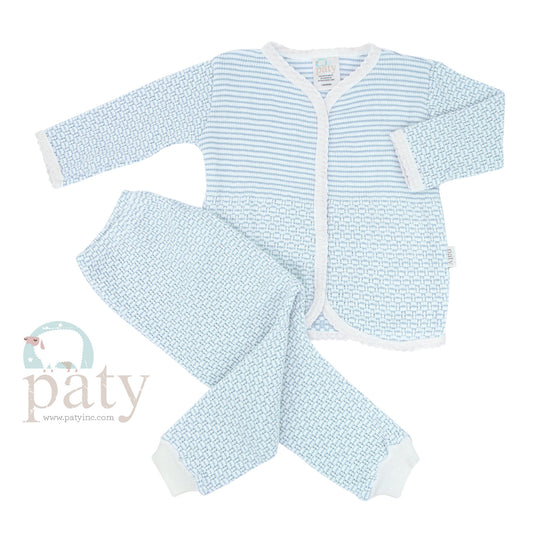 Paty Blue Knit 2 Piece Set