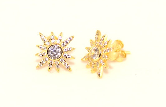 MB - Suni 18K Gold Stud Earrings