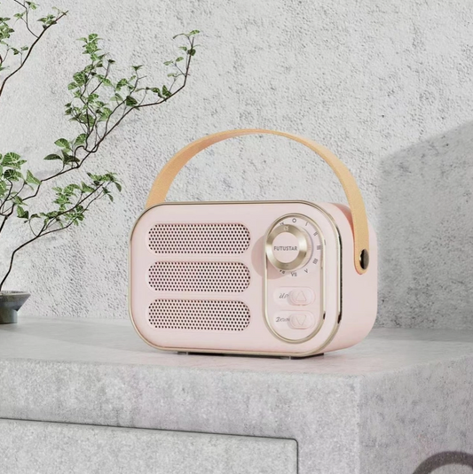 Pink Vintage Bluetooth Speaker