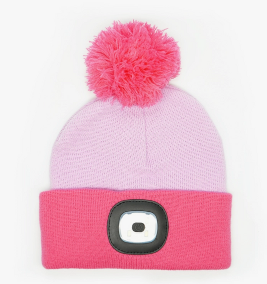 Pink Kid's Night Scope Beanie