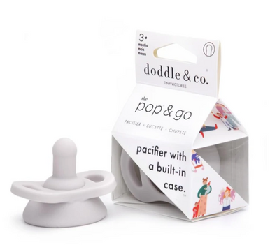 Grey Pop & Go Pacifier