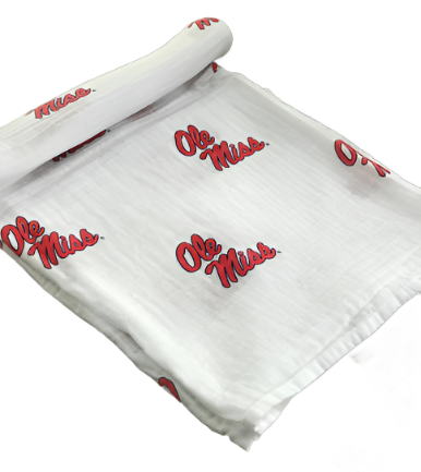 Ole Miss Swaddle Blanket