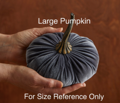 Large Velvet Pumpkin