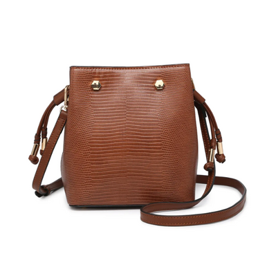 Rain Brown Mini Bucket Bag