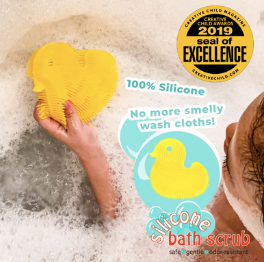 Yellow Duck Silicone Bath Scrub