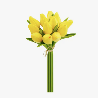 Yellow Real Touch Tulip Bouquet
