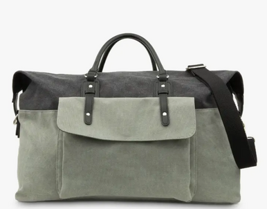 Grey/Black Duffel Bag