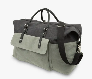 Grey/Black Duffel Bag