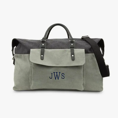 Grey/Black Duffel Bag