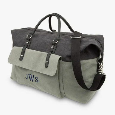 Grey/Black Duffel Bag