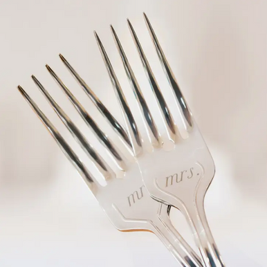 Mr. & Mrs. Cake Fork Set