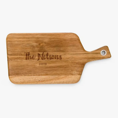 Small Rectangle Personalized Cutting Board With Handle