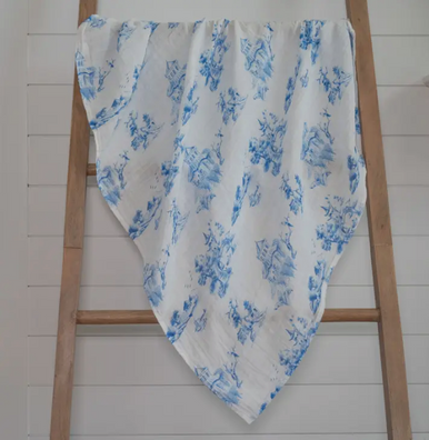 Blue Chinoiserie Swaddle