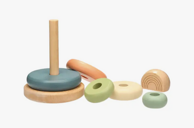 Wooden Rainbow Stacking Toy