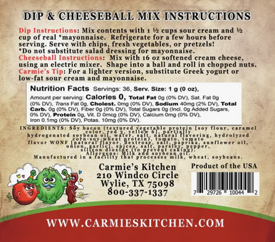 Carmie's BLT Dip Mix