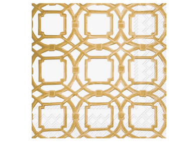 Courtyard Gold Cocktail Napkins