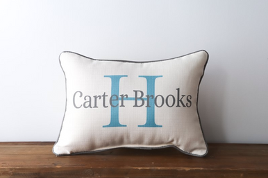 Name & Initial Pillow