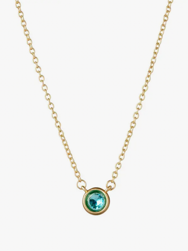 Gold Birthstone Necklace