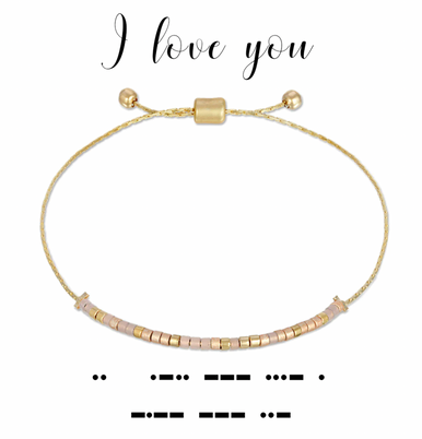 I Love You Dot & Dash Bracelet