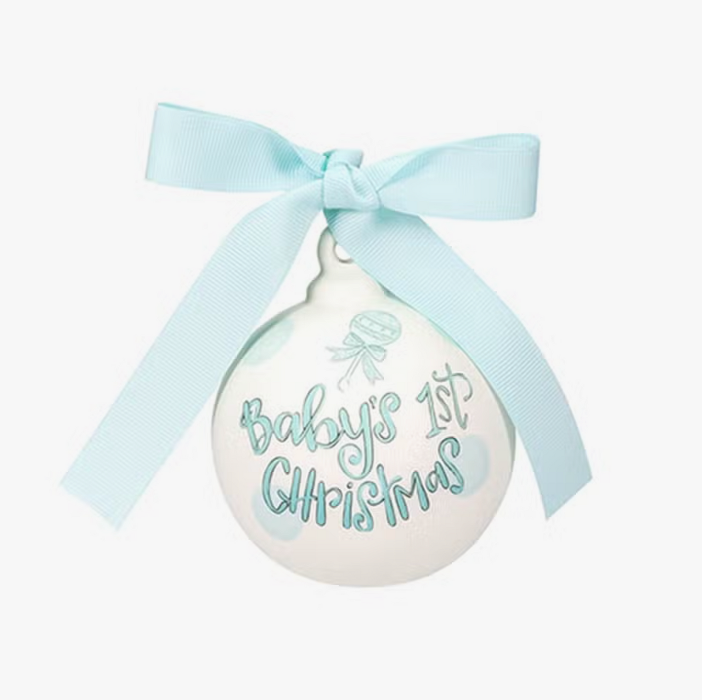 Blue Baby's First Christmas Ornament