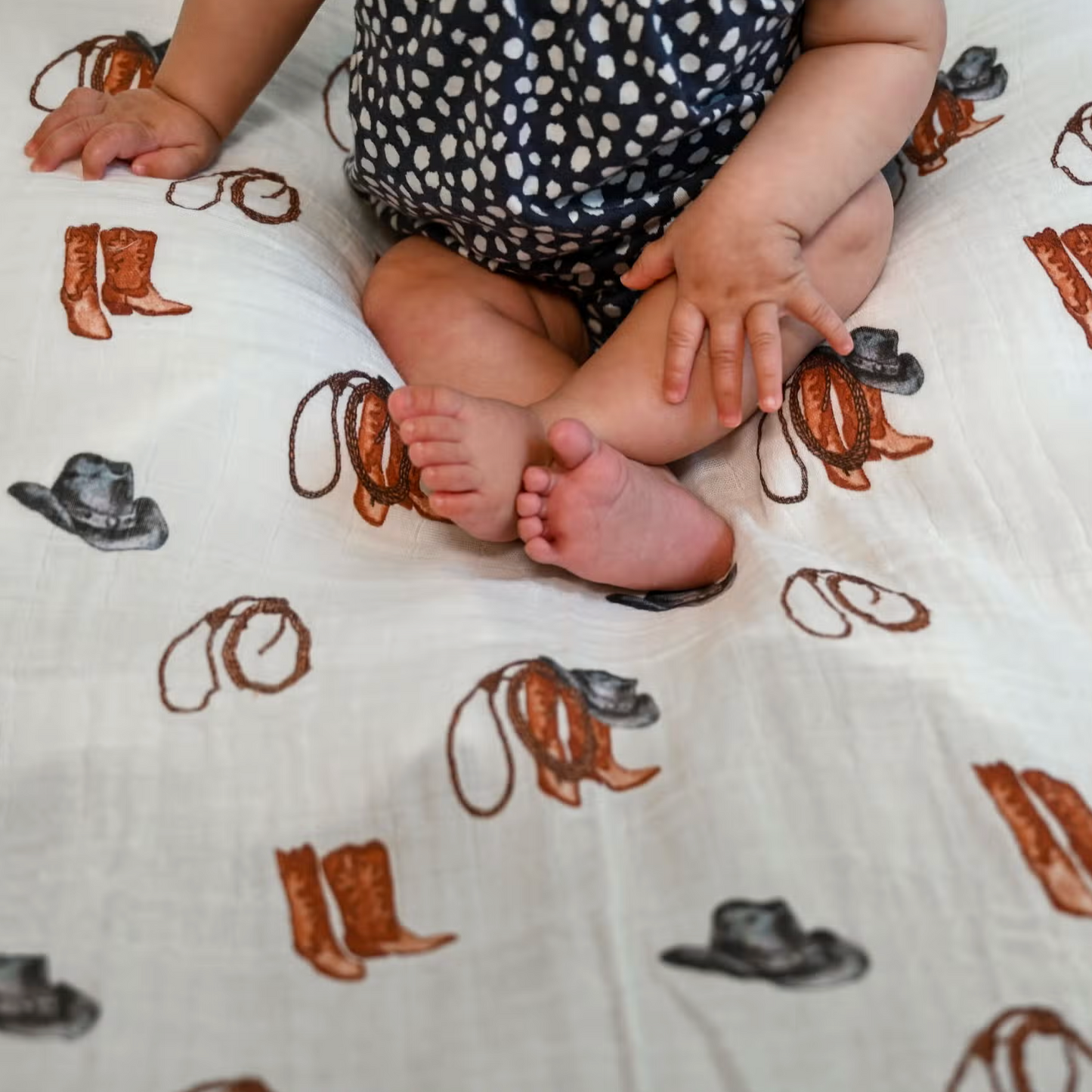 Cowboy Swaddle Blanket