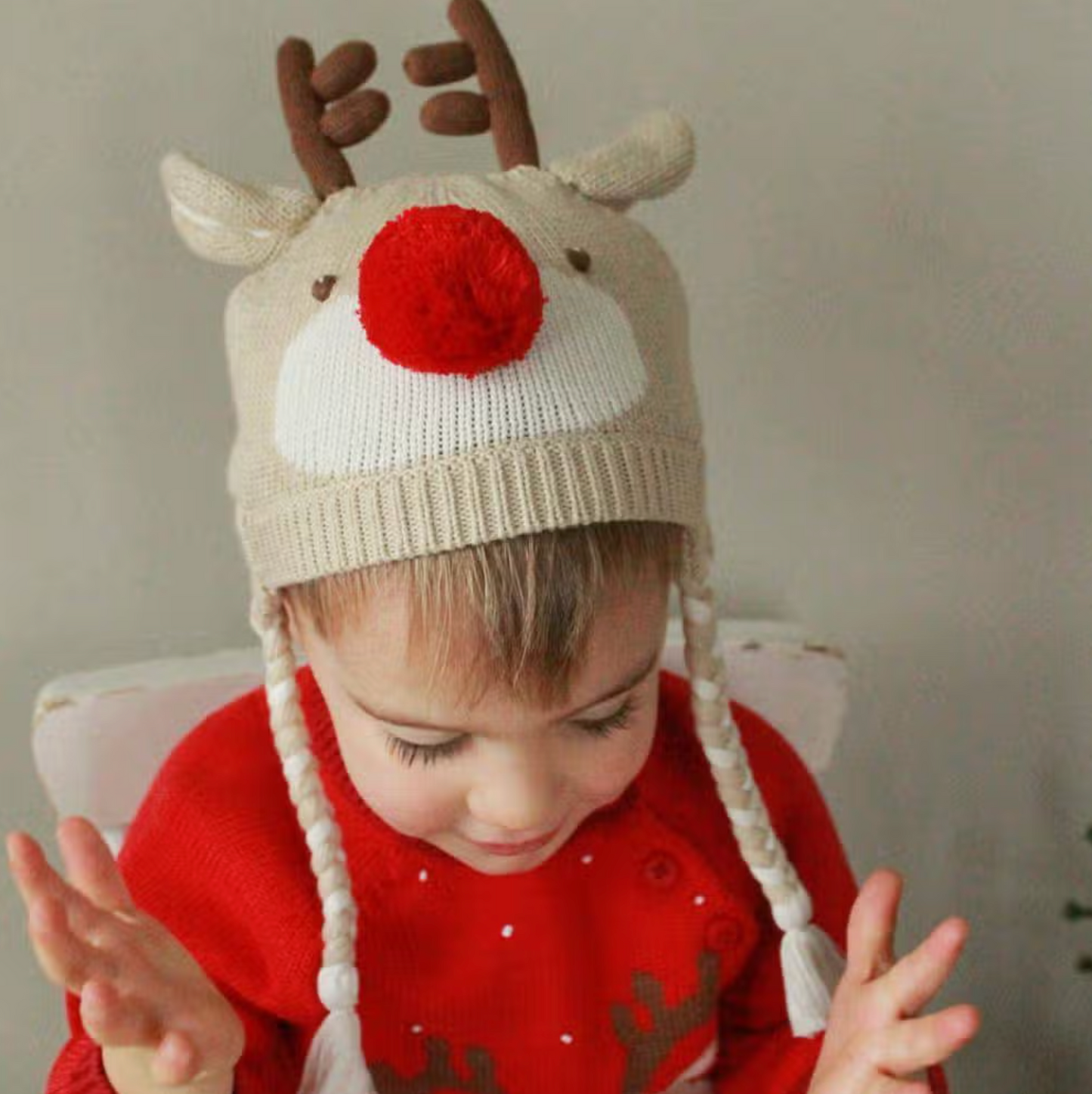 Reindeer Knit Hat