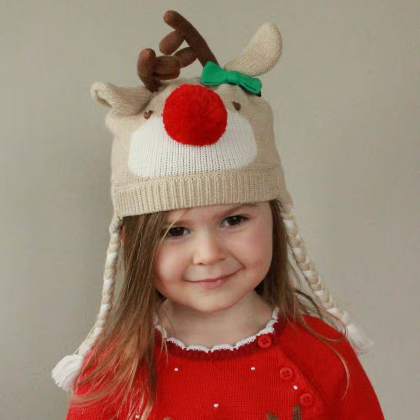 Reindeer Knit Hat