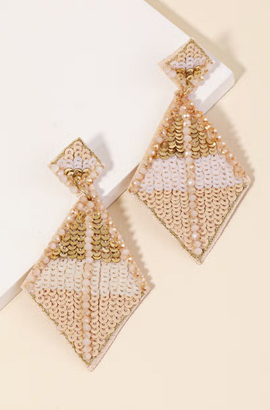 Dashing Diamond Sequin Earrings