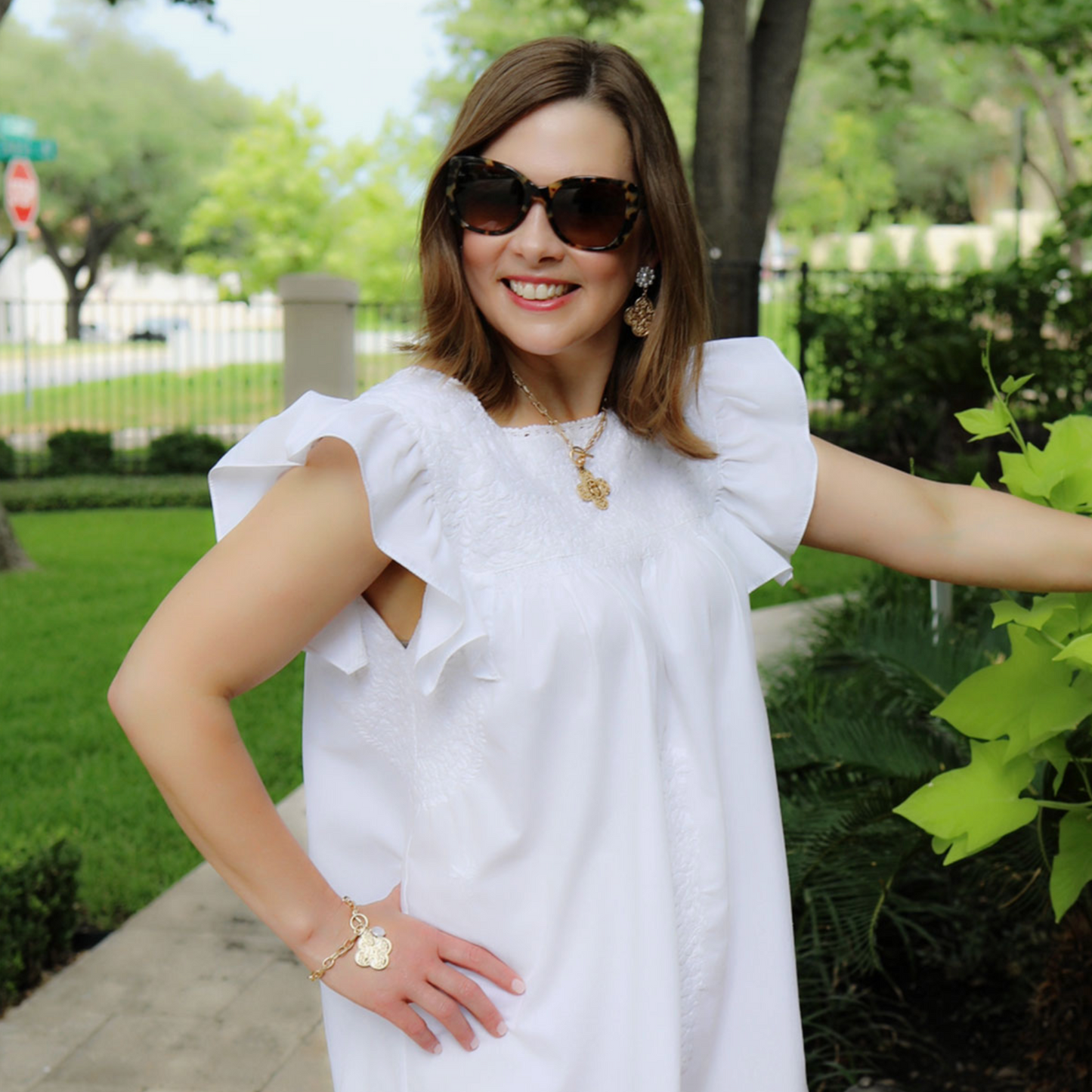 French Quatrefoil Pearl Drop Earrings