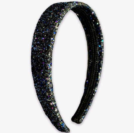 Girl's Black Glitter Headband