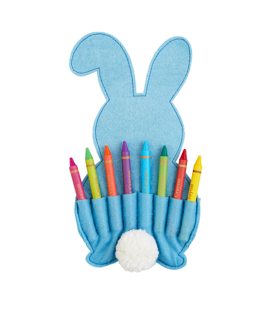 Blue Bunny Crayon Holder